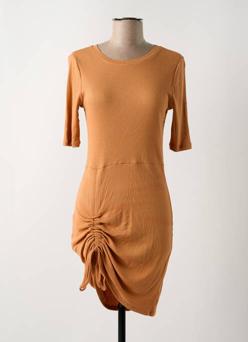 Robe mi-longue orange ONLY pour femme