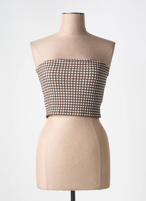 Top marron ONLY pour femme