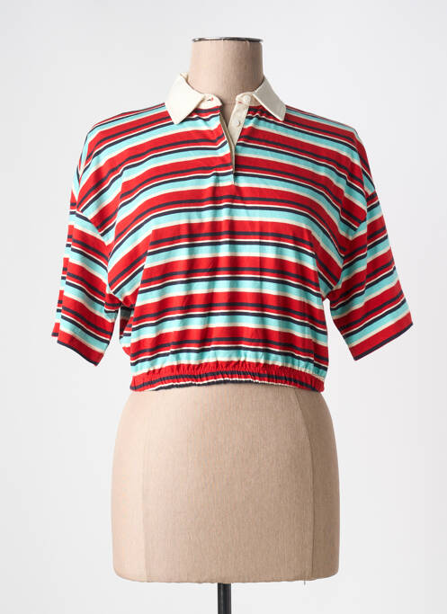 Polo rouge ONLY pour femme