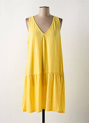 Robe courte jaune VERO MODA femme