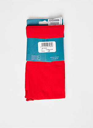 Collants rouge ZEB STYLE LAB  femme