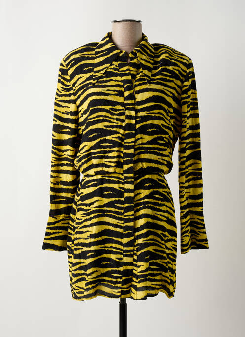 Robe courte jaune MANGO pour femme