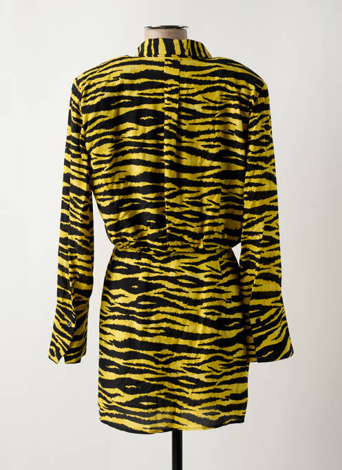 Robe courte jaune MANGO pour femme