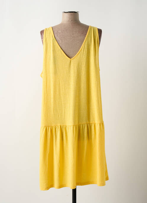 Robe courte jaune VERO MODA pour femme