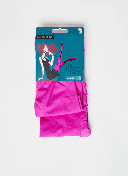 Collants violet ZEB STYLE LAB  femme