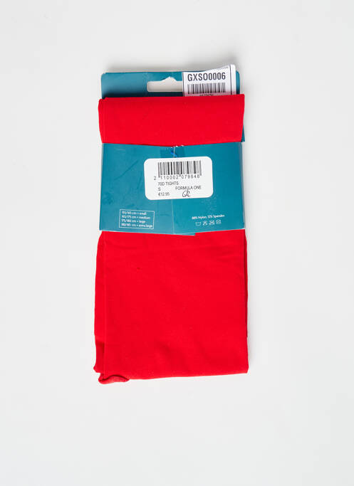 Collants rouge ZEB STYLE LAB  pour femme