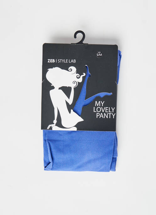 Collants bleu ZEB STYLE LAB  pour femme