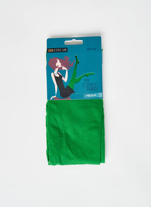 Collants vert ZEB STYLE LAB  pour femme