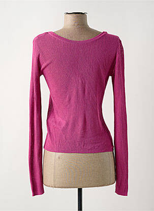 Gilet manches longues rose VILA femme
