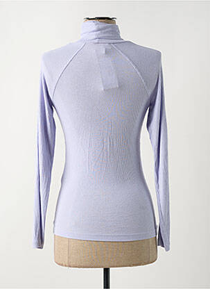 Pull col roulé violet ONLY femme