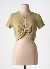 Crop top vert ONLY pour femme seconde vue
