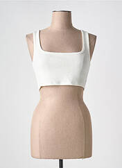 Crop top beige ONLY pour femme seconde vue