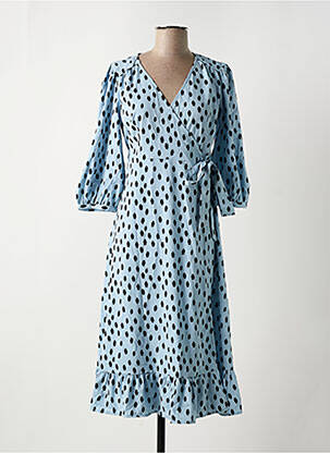 Robe mi-longue bleu ONLY femme