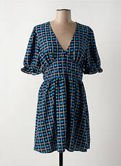 Robe courte bleu JACQUELINE DE YONG pour femme seconde vue