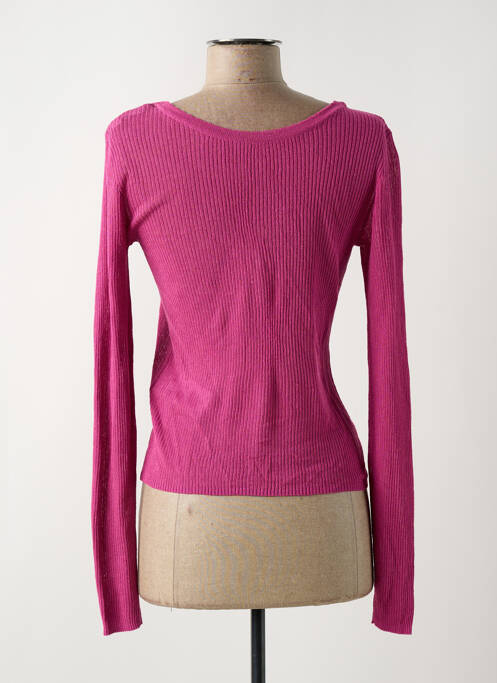 Gilet manches longues rose VILA pour femme