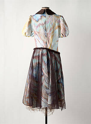 Robe mi-longue marron YOUNG DESIGNERS femme