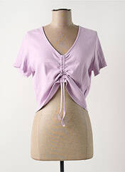 T-shirt violet HAILYS pour femme seconde vue