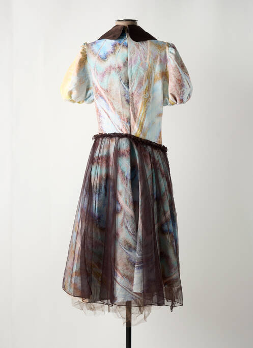 Robe mi-longue marron YOUNG DESIGNERS pour femme