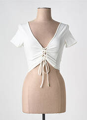 Crop top blanc TALLY WEIJL pour femme seconde vue