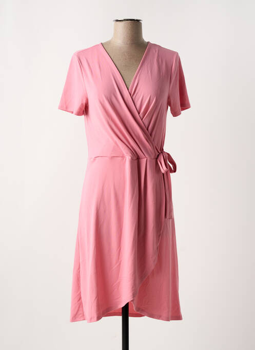 Robe mi-longue rose VILA pour femme