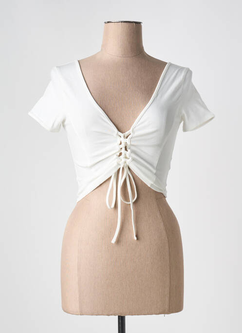 Crop top blanc TALLY WEIJL pour femme