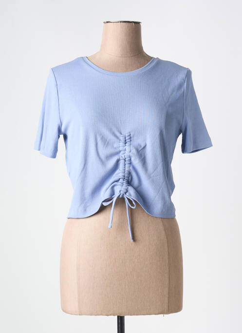 T-shirt bleu NOISY MAY pour femme