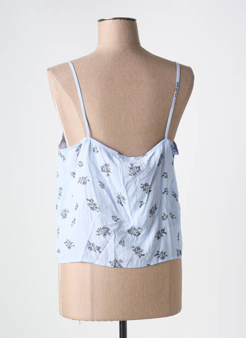 Top bleu MANGO pour femme