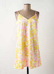 Robe courte jaune VERO MODA pour femme seconde vue