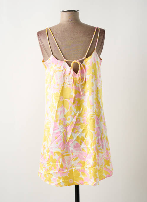 Robe courte jaune VERO MODA pour femme