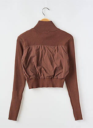 Gilet manches longues marron DAISY STREET femme