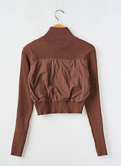 Gilet manches longues marron DAISY STREET pour femme seconde vue