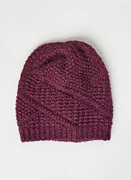 Bonnet violet PIECES femme