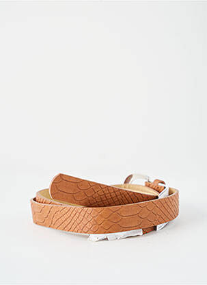 Ceinture marron PIECES femme