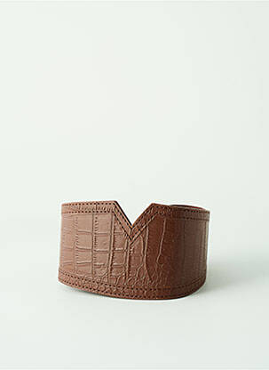Ceinture marron PIECES pour femme