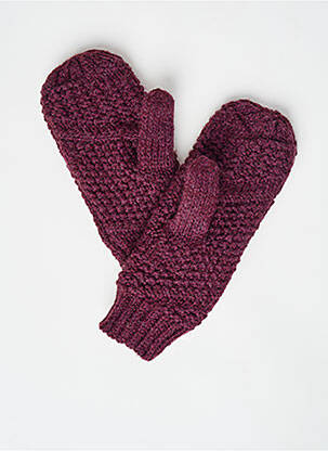 Gants rouge PIECES femme