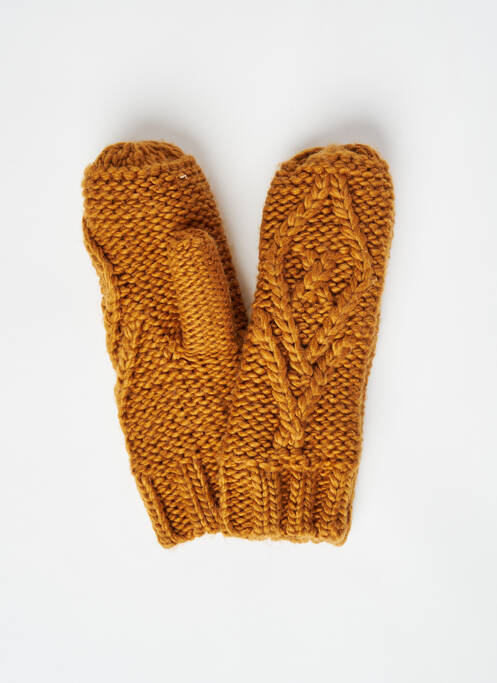 Gants marron PIECES pour femme