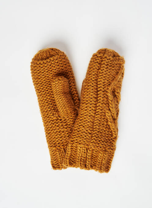 Gants marron PIECES pour femme