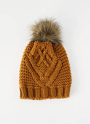 Bonnet marron PIECES pour femme seconde vue
