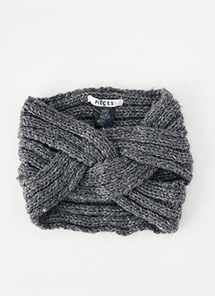 Bonnet gris PIECES femme