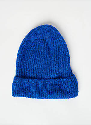 Bonnet bleu MANGO pour femme