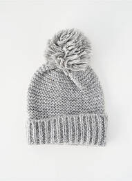 Bonnet gris PIECES femme