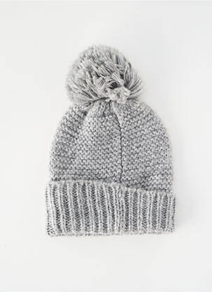 Bonnet gris PIECES femme