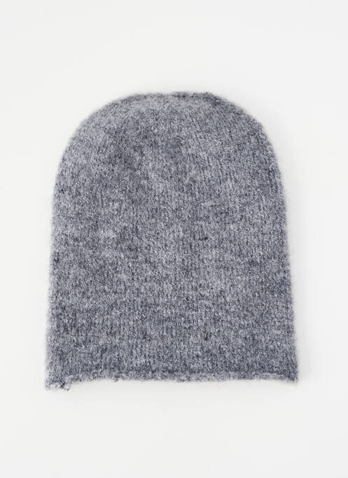 Bonnet gris PIECES pour femme