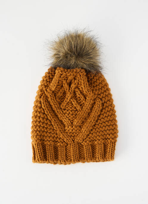 Bonnet marron PIECES pour femme