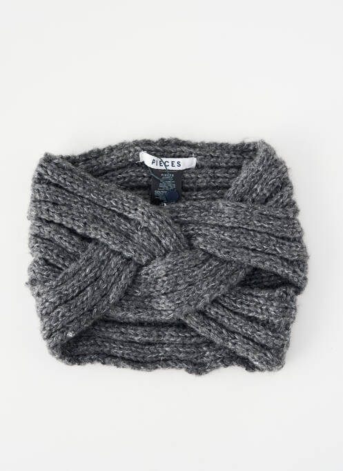 Bonnet gris PIECES pour femme