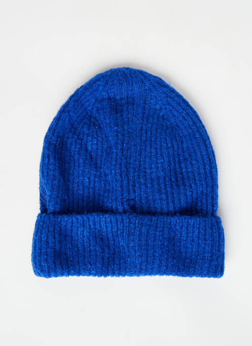 Bonnet bleu MANGO pour femme