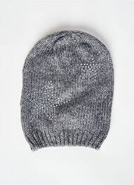 Bonnet gris PIECES femme