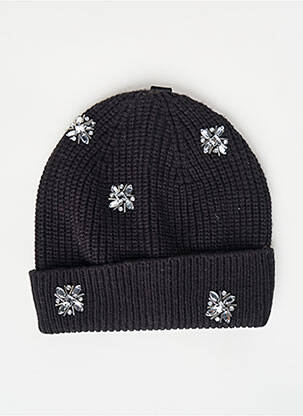 Bonnet noir MANGO pour femme
