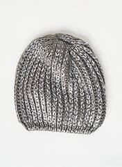 Bonnet gris PIECES pour femme seconde vue