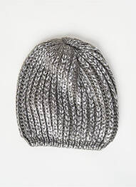 Bonnet gris PIECES femme